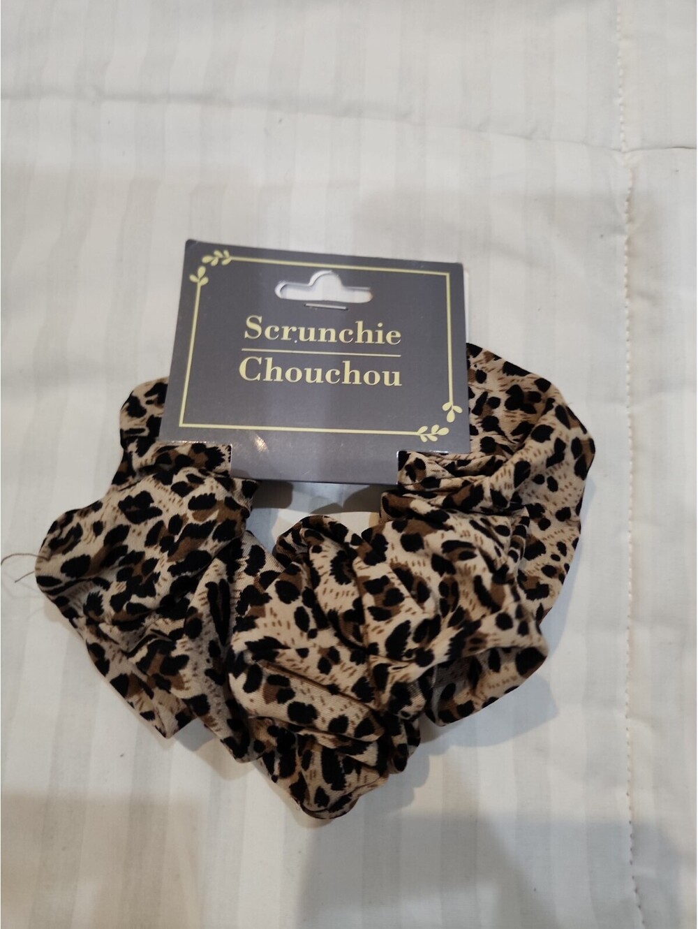 Leopard Print Scrunchies Hair Tie Hair Rope High Elasticity Elastic Hair Band JQ